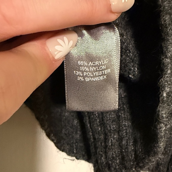 Marled Reunited Clothing Grey 1/4 Zip Sweater - Picture 6 of 6